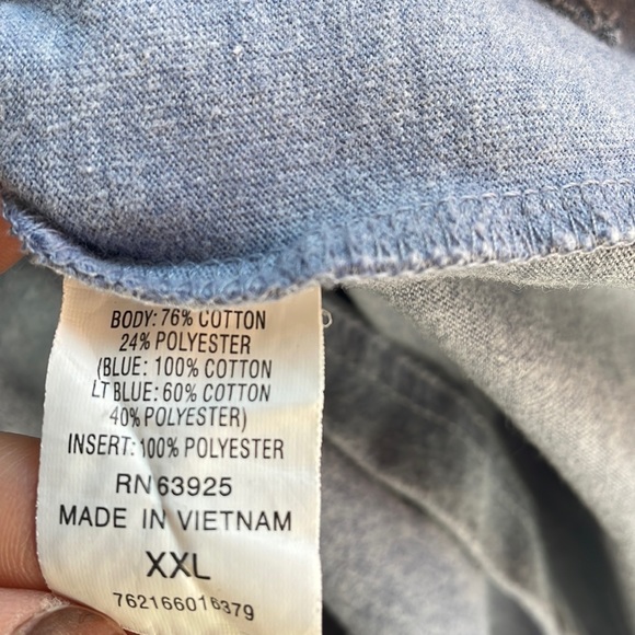 Light blue and Navy Blue Sweatshirt - Picture 4 of 5